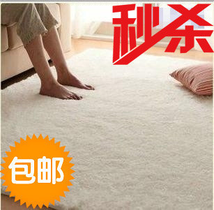 Modern brief fashion silk plush coffee table carpet mats